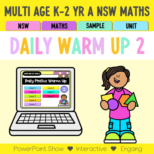 Multi Age K-2 Year A Australian | NSW Maths Daily Review | Warm-Up Unit 2 - Warm Ups | Revision