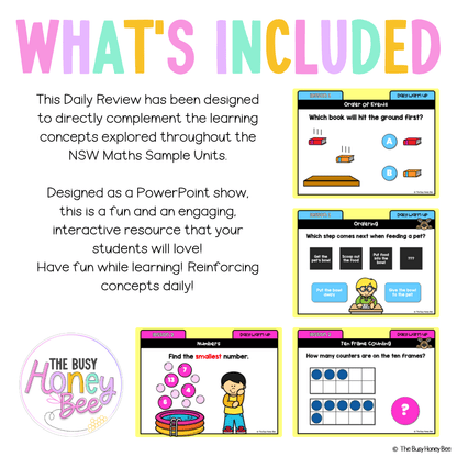 Multi Age K-2 Year A Australian | NSW Maths Daily Review | Warm-Up Unit 20 - Warm Up | Revision