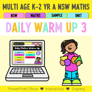 Multi Age K-2 Year A Australian | NSW Maths Daily Review | Warm-Up Unit 3 - Warm Ups | Revision