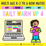 Multi Age K-2 Year A Australian | NSW Maths Daily Review | Warm-Up Unit 4 - Warm Ups | Revision
