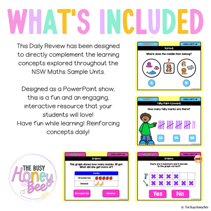 Multi Age K-2 Year A Australian | NSW Maths Daily Review | Warm-Up Unit 7 - Warm Up | Revision