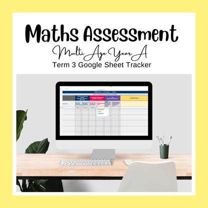 Multi Age K-2 Year A Differentiated NSW Maths Assessment Term 3 Mega Bundle - Assessment