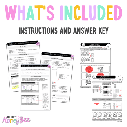 Multi Age K-2 Year A Differentiated NSW Maths Assessment Unit 11 - Assessment