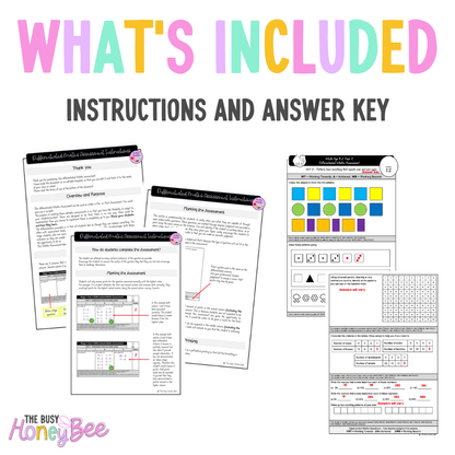 Multi Age K-2 Year A Differentiated NSW Maths Assessment Unit 12 - Assessment