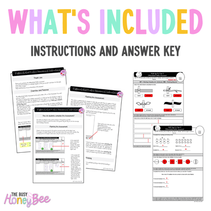 Multi Age K-2 Year A Differentiated NSW Maths Assessment Unit 15 - Assessment
