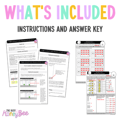 Multi Age K-2 Year A Differentiated NSW Maths Assessment Unit 16 - Assessment