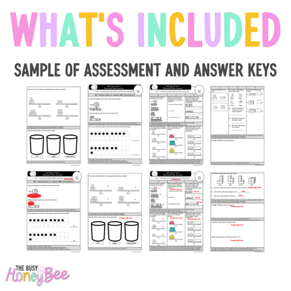 Multi Age K-2 Year A Differentiated NSW Maths Assessment Unit 17 - Assessment