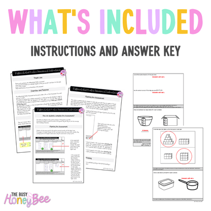 Multi Age K-2 Year A Differentiated NSW Maths Assessment Unit 17 - Assessment