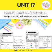 Multi Age K-2 Year A Differentiated NSW Maths Assessment Unit 17 - Assessment