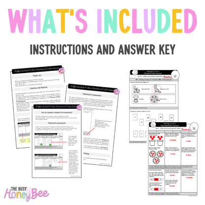 Multi Age K-2 Year A Differentiated NSW Maths Assessment Unit 20 - Assessment