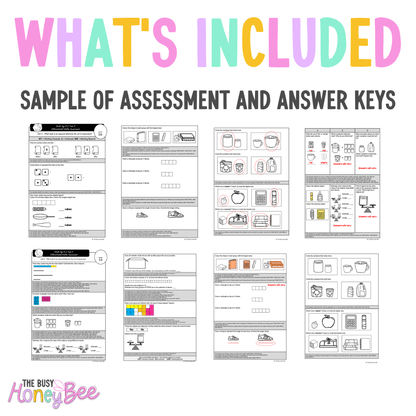 Multi Age K-2 Year A Differentiated NSW Maths Assessment Unit 3 - Assessment