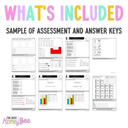 Multi Age K-2 Year A Differentiated NSW Maths Assessment Unit 7 - Assessment