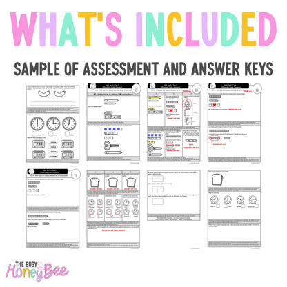 Multi Age K-2 Year A Differentiated NSW Maths Assessment Unit 8 - Assessment