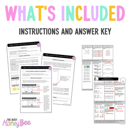Multi Age K-2 Year A Differentiated NSW Maths Assessment Unit 9 - Assessment