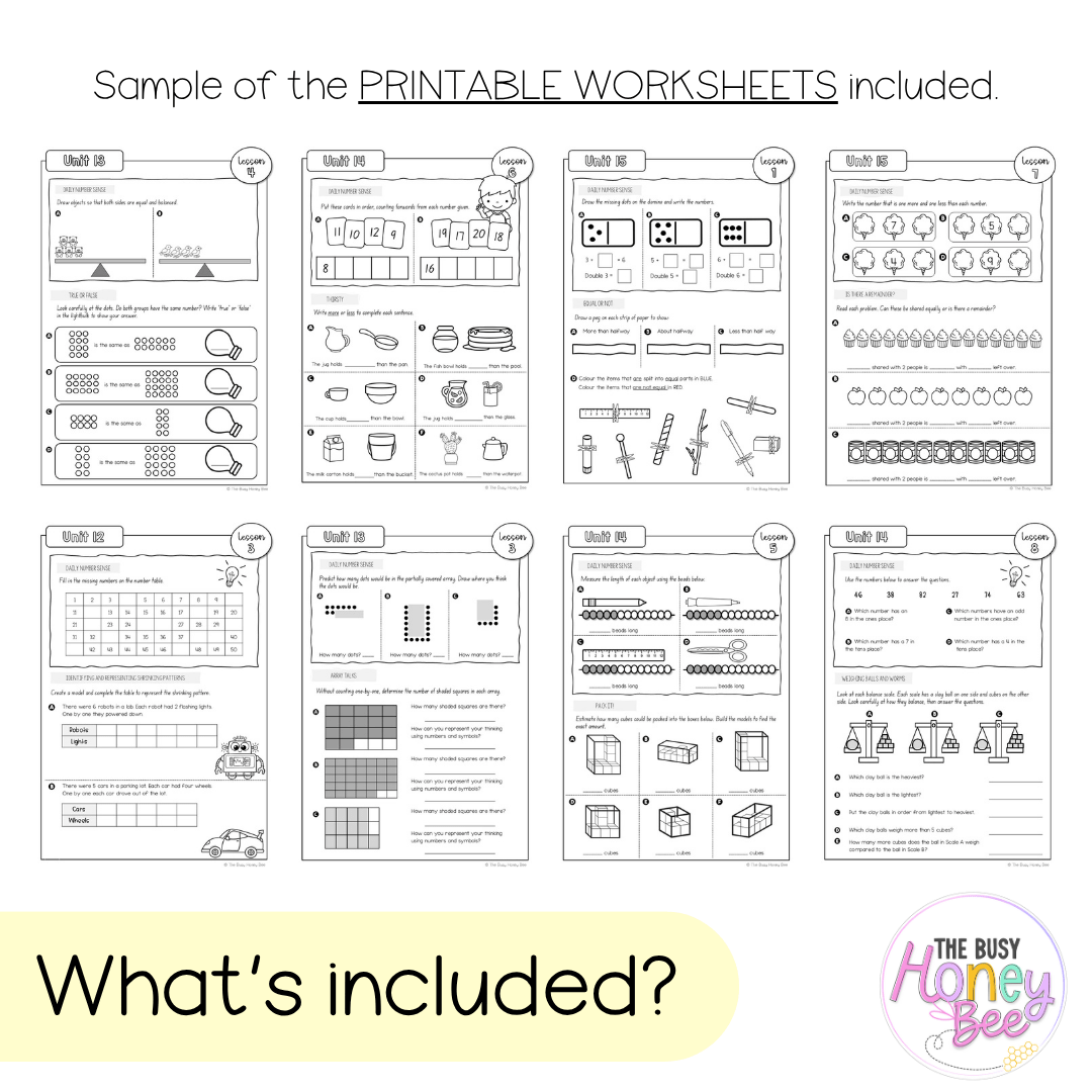 Multi Age K-2 Year A NSW Maths Workbook Term 3 - Workbook | Worksheets