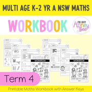 Multi Age K-2 Year A NSW Maths Workbook Term 4 - Workbook | Worksheets