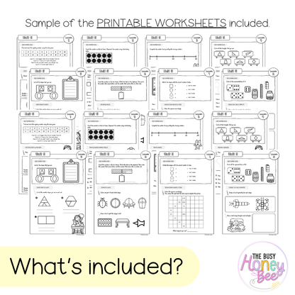 Multi Age K-2 Year A NSW Maths Worksheets Unit 5 - Workbook | Worksheets