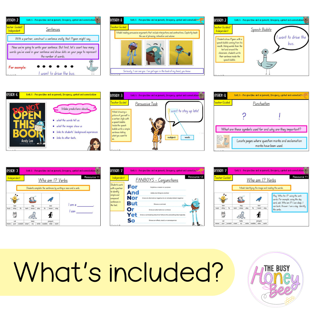Multi Age K-2 Year A Term 1 English Teaching Slides Mega Bundle - Teaching Slides