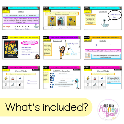 Multi Age K-2 Year A Term 1 English Teaching Slides Mega Bundle - Teaching Slides