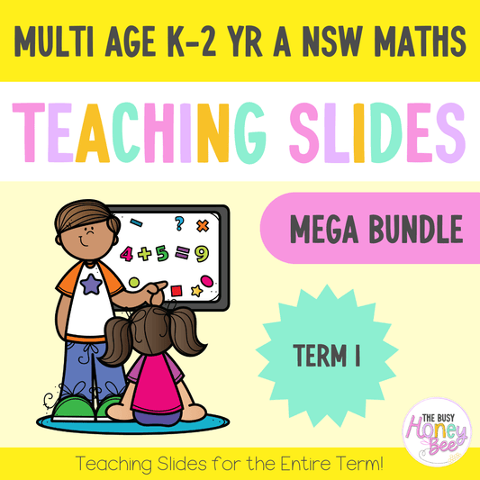 Multi Age K-2 Year A Term 1 Maths Teaching Slides Mega Bundle - Teaching Slides