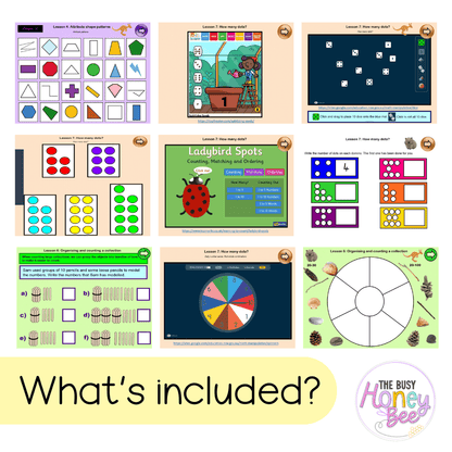 Multi Age K-2 Year A Term 1 Maths Teaching Slides Mega Bundle - Teaching Slides