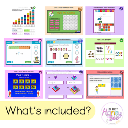 Multi Age K-2 Year A Term 1 Maths Teaching Slides Mega Bundle - Teaching Slides