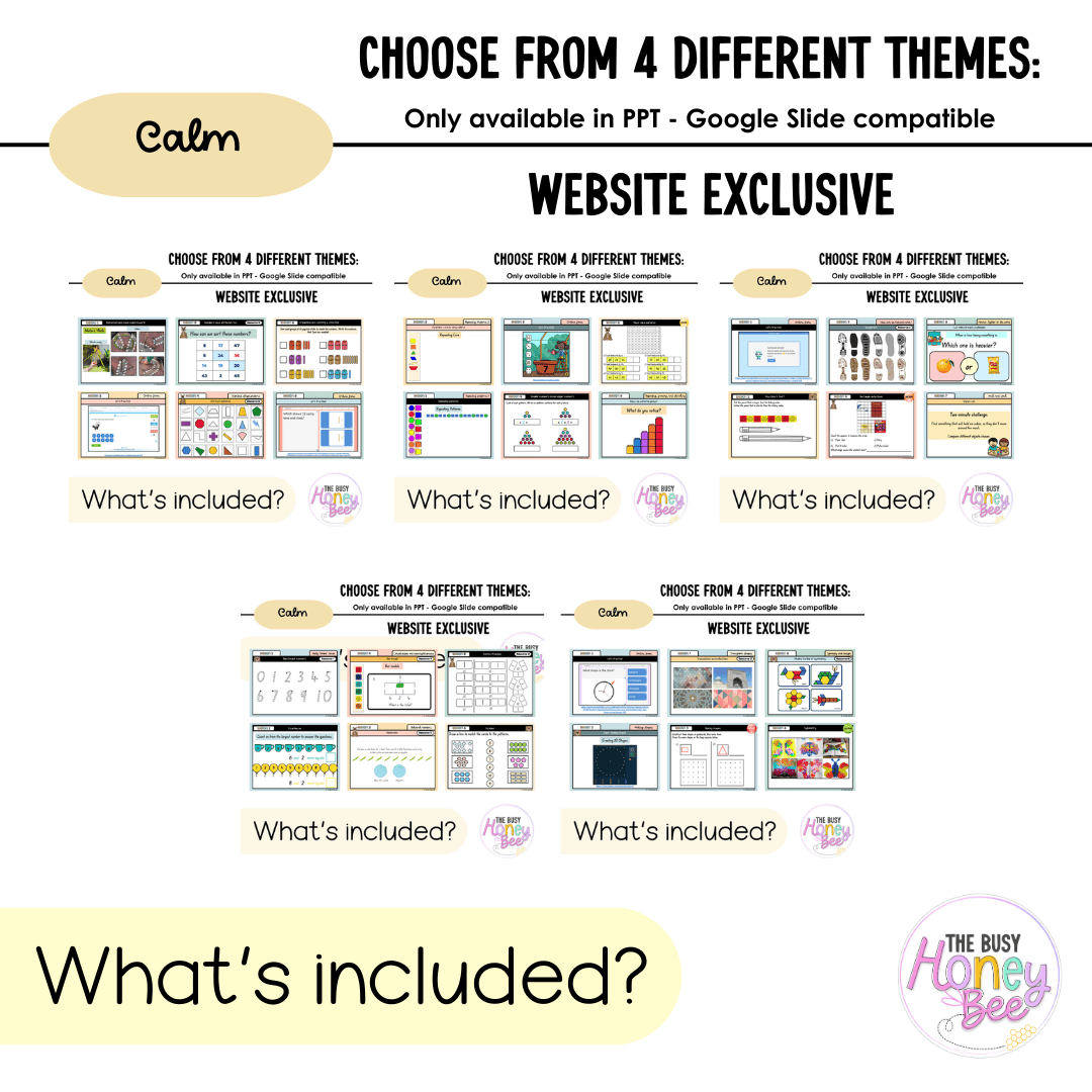 Multi Age K-2 Year A Term 1 Maths Teaching Slides Mega Bundle - Teaching Slides