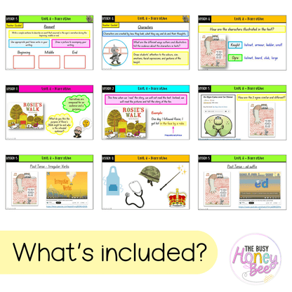 Multi Age K-2 Year A Term 2 English Teaching Slides Mega Bundle - Teaching Slides