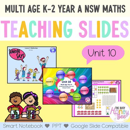 Multi Age K-2 Year A Term 2 Maths Teaching Slides Mega Bundle - Teaching Slides