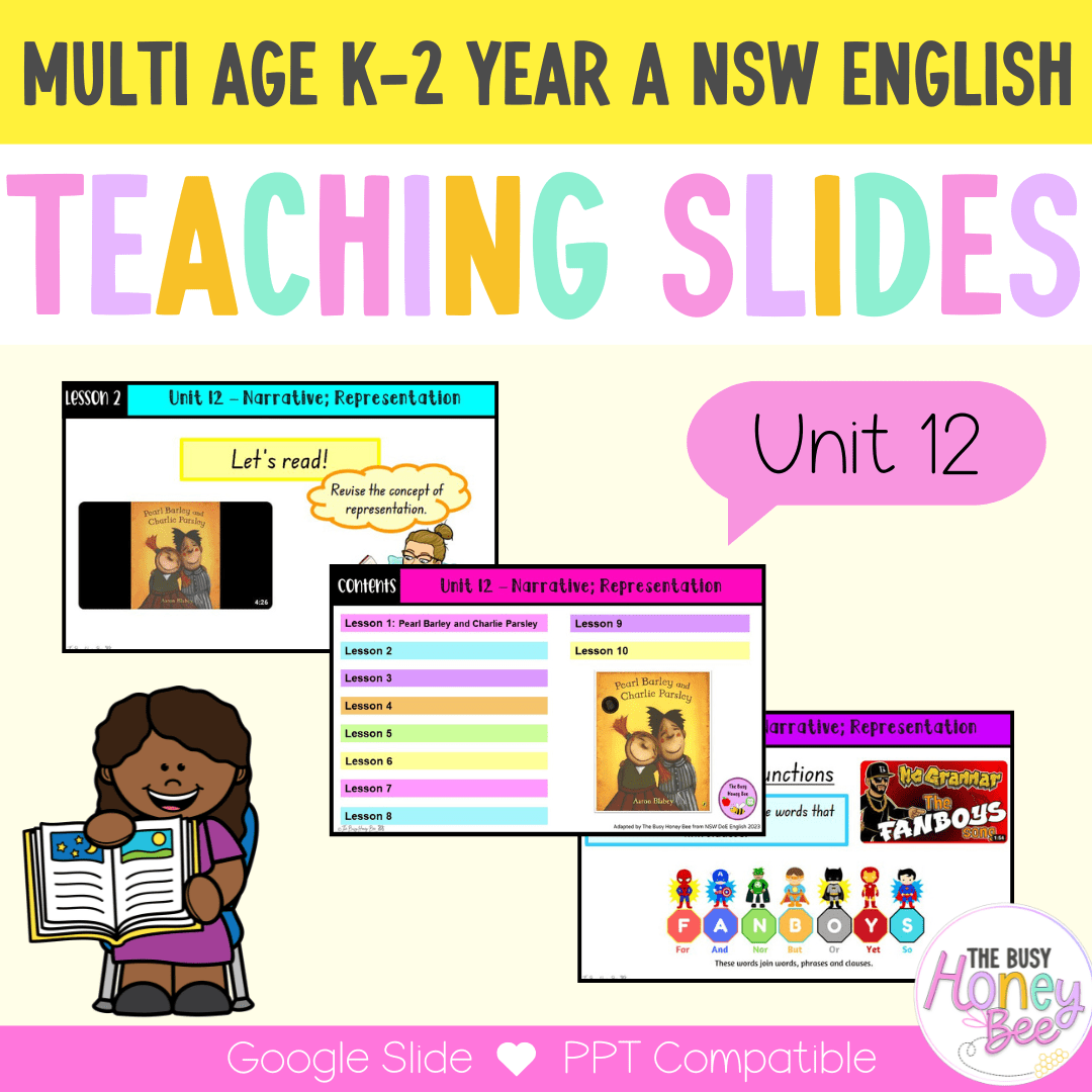 Multi Age K-2 Year A Term 3 English Teaching Slides Mega Bundle - Teaching Slides