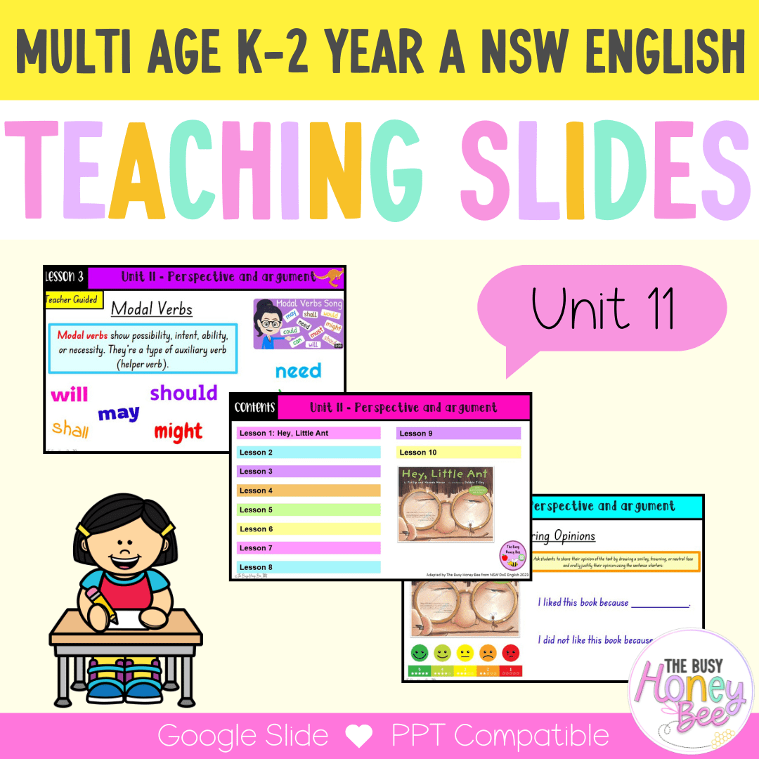 Multi Age K-2 Year A Term 3 English Teaching Slides Mega Bundle - Teaching Slides