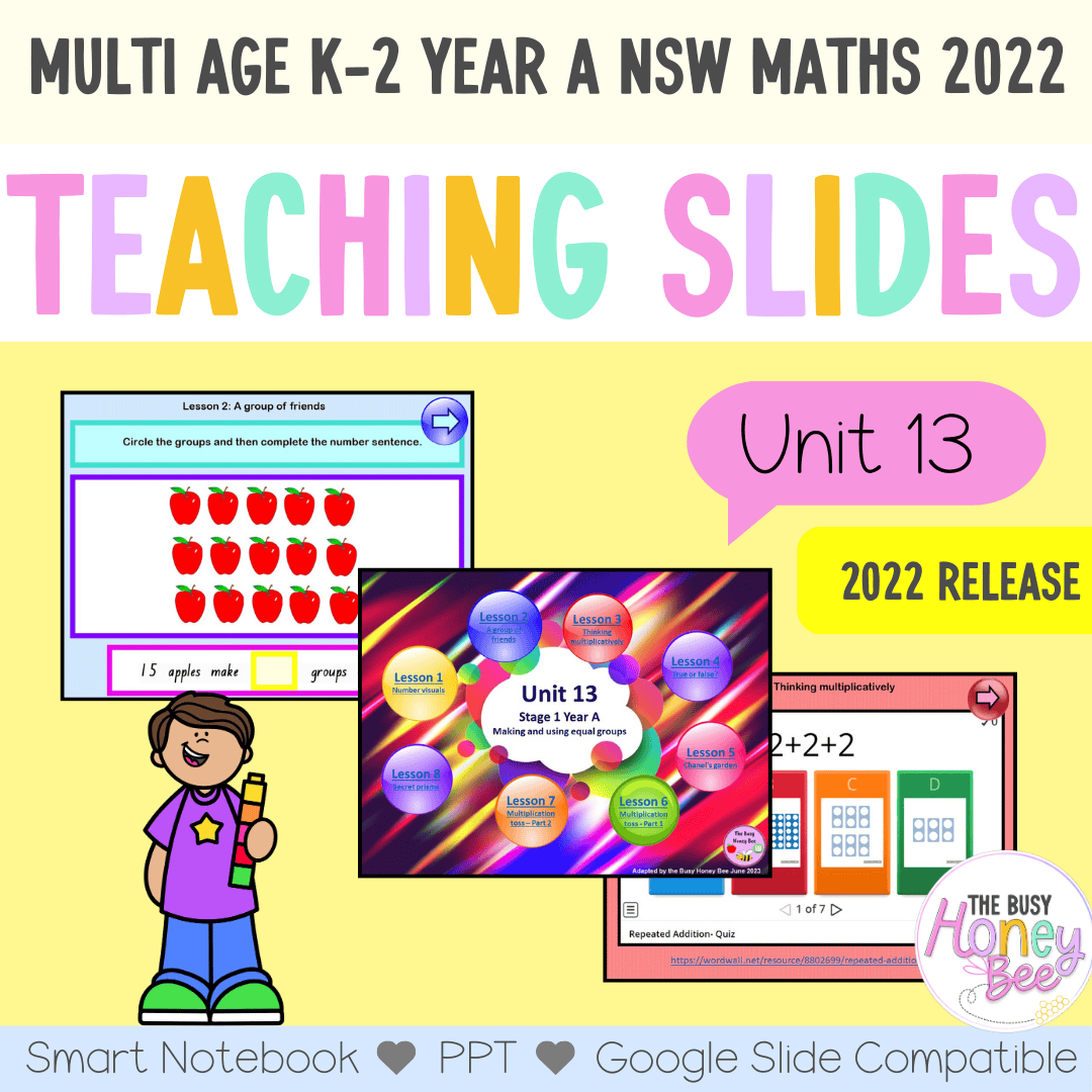 Multi Age K-2 Year A Term 3 Maths Teaching Slides Mega Bundle - Teaching Slides