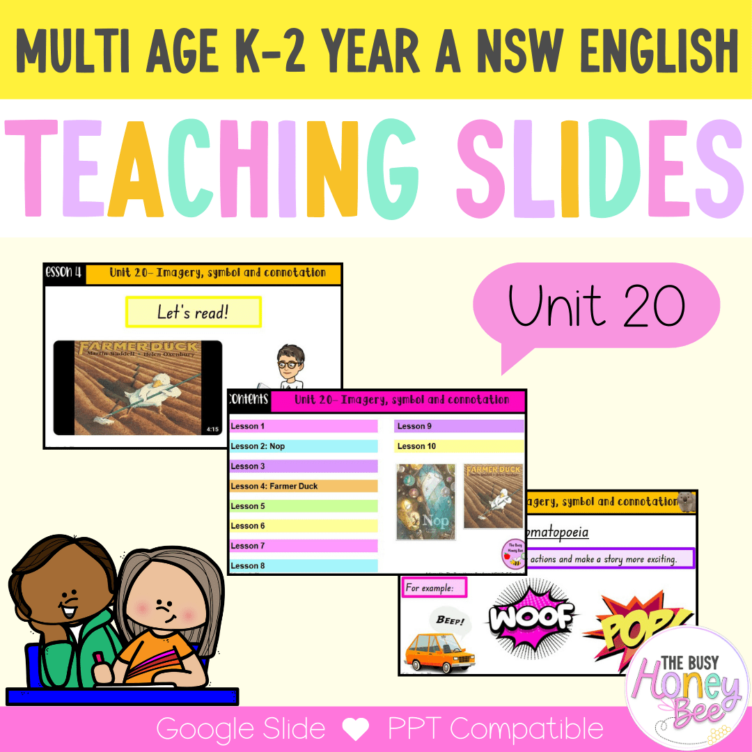 Multi Age K-2 Year A Term 4 English Teaching Slides Mega Bundle - Teaching Slides