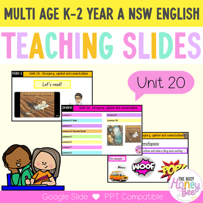 Multi Age K-2 Year A Term 4 English Teaching Slides Mega Bundle - Teaching Slides