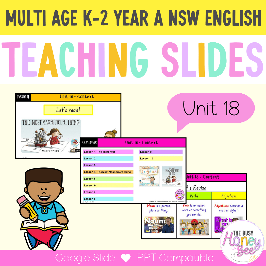 Multi Age K-2 Year A Term 4 English Teaching Slides Mega Bundle - Teaching Slides