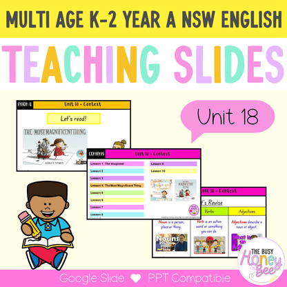 Multi Age K-2 Year A Term 4 English Teaching Slides Mega Bundle - Teaching Slides