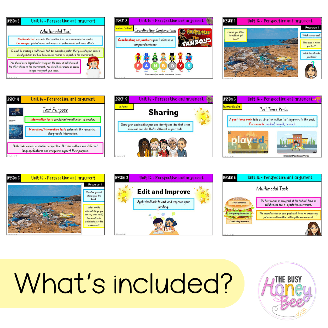 Multi Age K-2 Year A Term 4 English Teaching Slides Mega Bundle - Teaching Slides