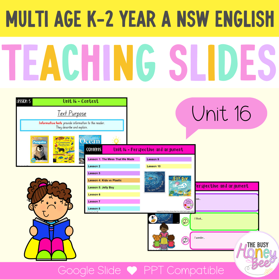 Multi Age K-2 Year A Term 4 English Teaching Slides Mega Bundle - Teaching Slides