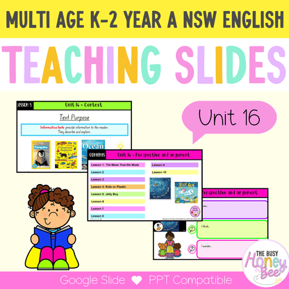 Multi Age K-2 Year A Term 4 English Teaching Slides Mega Bundle - Teaching Slides