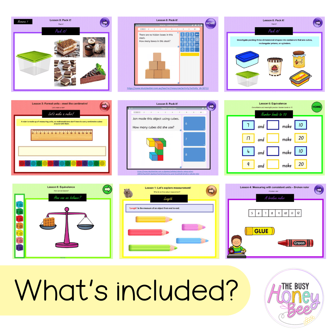 Multi Age K-2 Year A Term 4 Maths Teaching Slides Mega Bundle - Teaching Slides