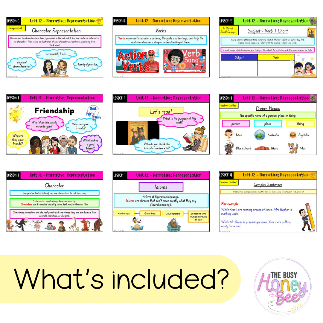 Multi Age K-2 Year A Ultimate English Teaching Slides Mega Bundle - Teaching Slides