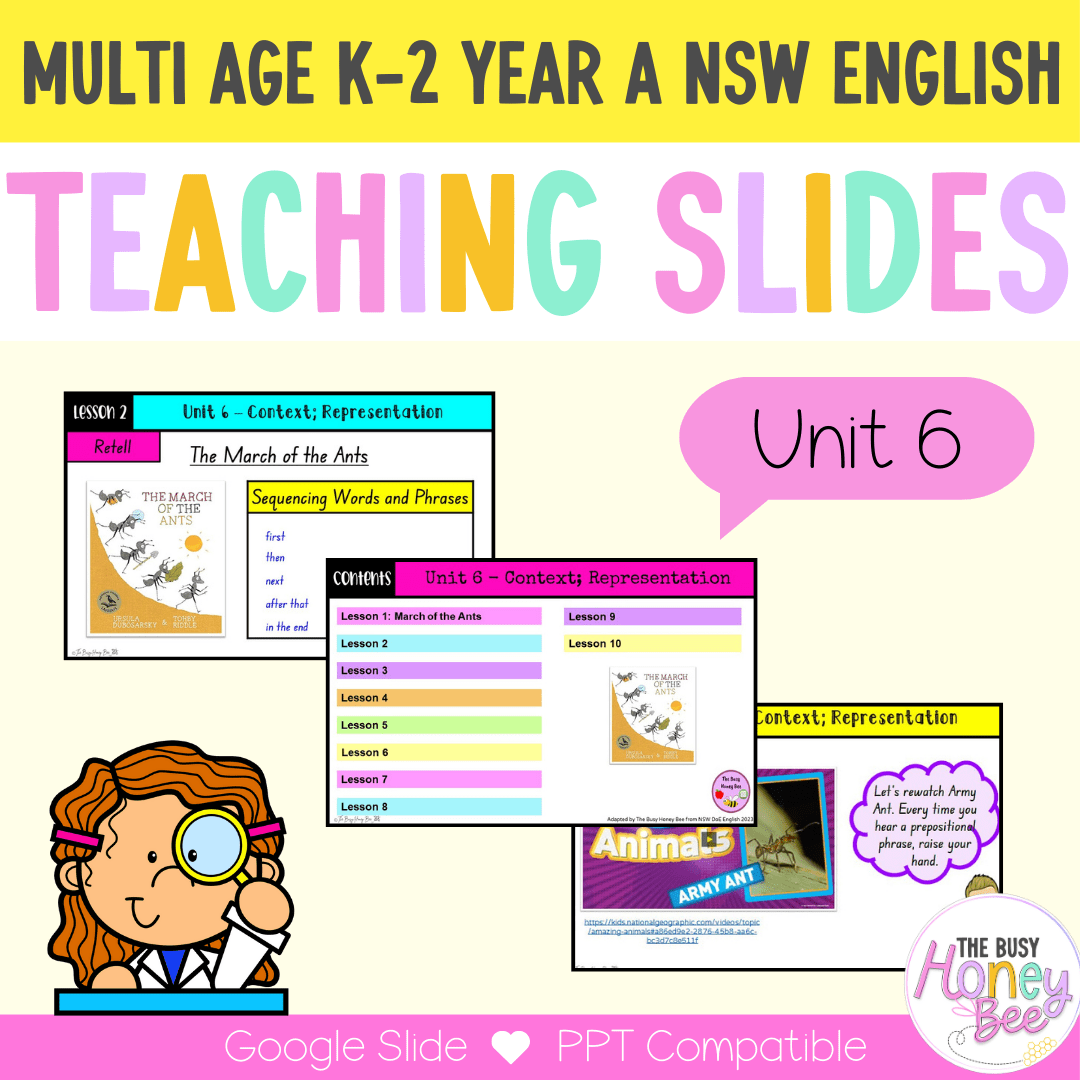 Multi Age K-2 Year A Ultimate English Teaching Slides Mega Bundle - Teaching Slides