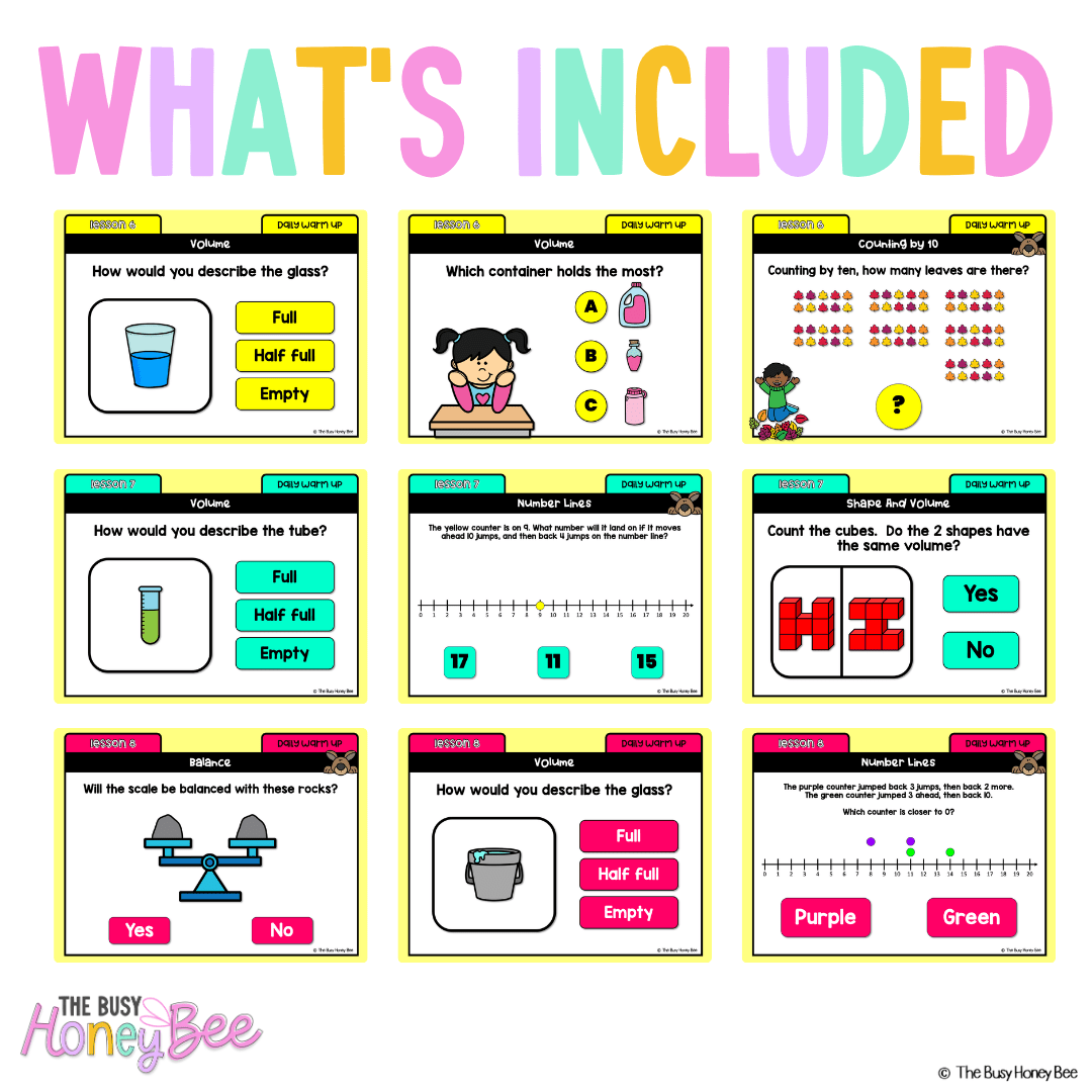 Multi Age K-2 Year A Ultimate Math Australian | NSW Math Daily Review | Warm-Up Mega Bundle - Warm Up | Revision