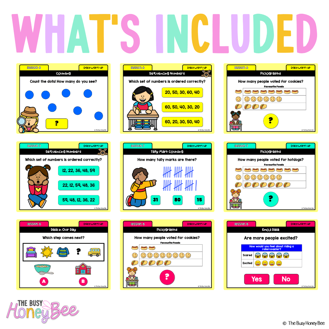 Multi Age K-2 Year A Ultimate Math Australian | NSW Math Daily Review | Warm-Up Mega Bundle - Warm Up | Revision
