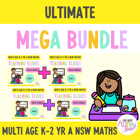 Multi Age K-2 Year A Ultimate Maths Teaching Slides Mega Bundle - Teaching Slides