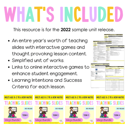 Multi Age K-2 Year A Ultimate Maths Teaching Slides Mega Bundle - Teaching Slides