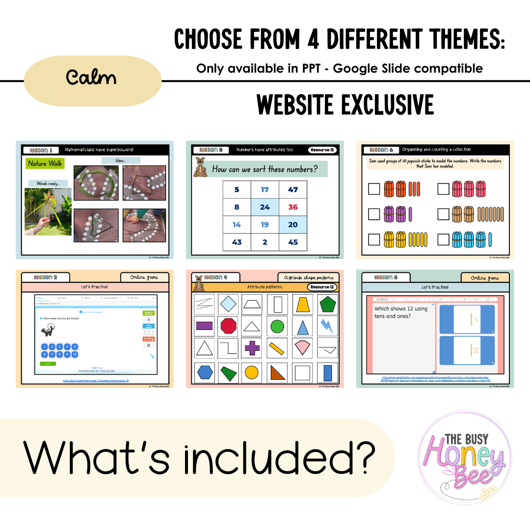 Multi Age K-2 Year A Unit 1 NSW Maths Teaching Slides 2022 - Teaching Slides