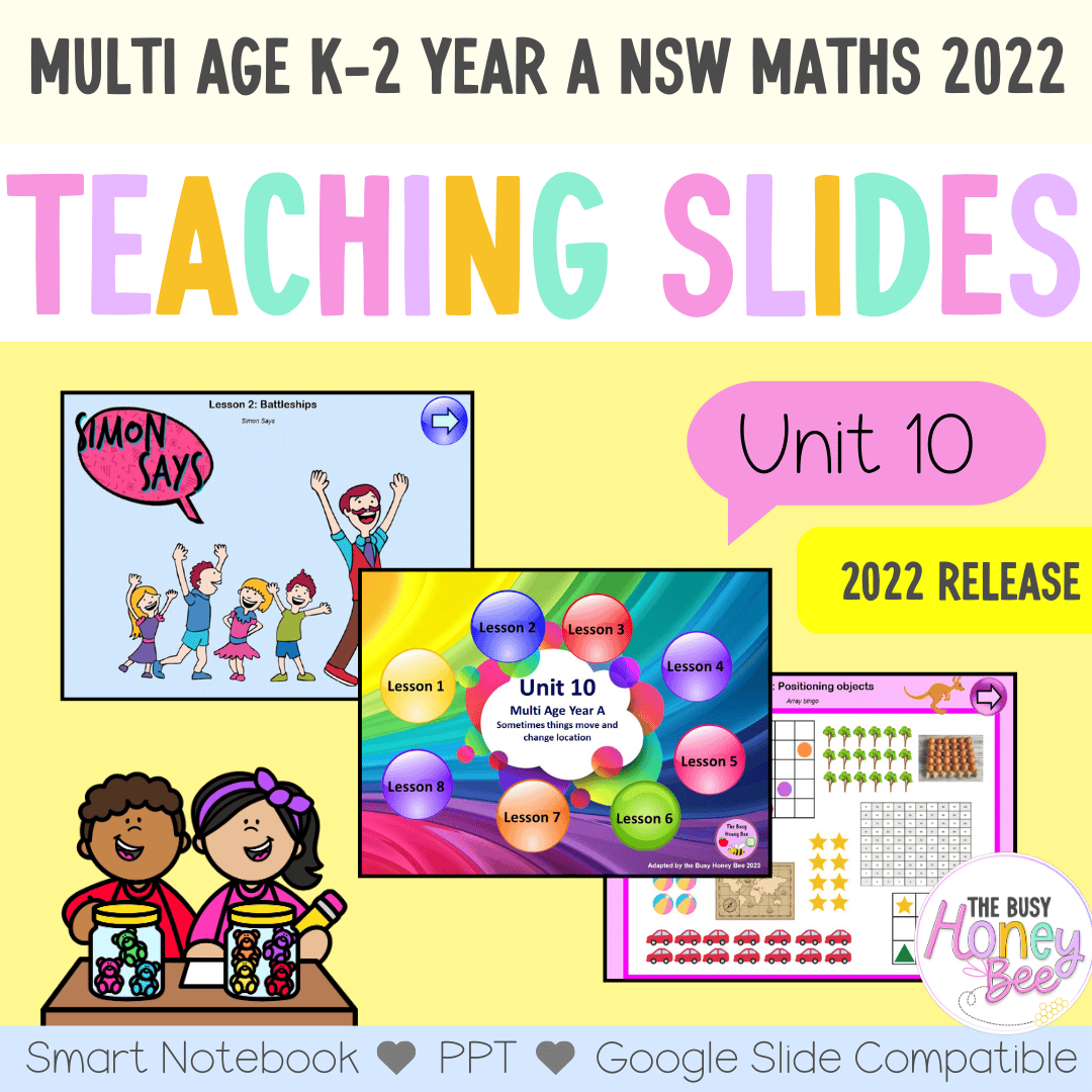 Multi Age K-2 Year A Unit 10 NSW Maths Teaching Slides 2022 - Teaching Slides