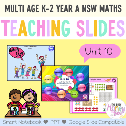 Multi Age K-2 Year A Unit 10 NSW Maths Teaching Slides - Teaching Slides