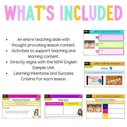 Multi-Age K-2 Year A Unit 11 NSW Perspective and Argument English Teaching Slides - Teaching Slides